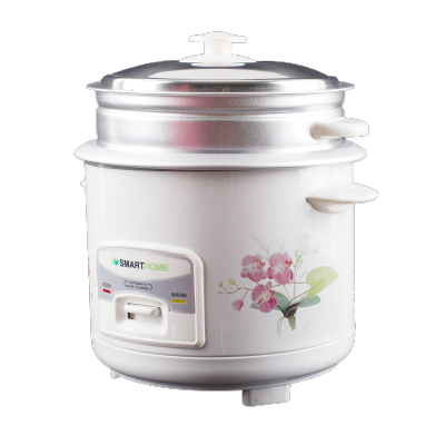 SMART HOME Rice cooker หม้อหุงข้าวมีซึ่ง แถมซึ้่ง แถมชั้นนึ่ง  หม้อหุงข้าว 1 ลิตรแบบซึ้งนึ่ง รุ่น Src-1003