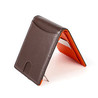 YUECIMIE Mini Short Genuine Leather Money Clips Men Wallets RFID With Zipper Coin Pouch Male Money Purses Slim Purse Card Case