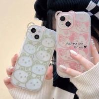 เคส RouJiang สำหรับ iPhone 14 13 12 11 Pro Max X XR Xs Max 8 7 6S Plus SE 2020น้อยน่ารักการ์ตูนเมาส์และเคสมือถือลายแมว