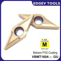 EDGEV CNC เครื่องตัดคาร์ไบด์แทรก VBMT160404 VBMT160408 ทังสเตนเครื่องมือกลึงแบบถอดเปลี่ยนได้เครื่องจักรกลึงสแตนเลส