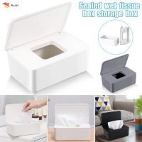 Dry Wet Tissue Paper Protective Cover Dust-free Fabric Storage Box Dispenser Holder with Lid For Home