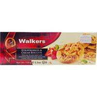 (แพ็ค 2) Walkers Straberry &amp; Cream Biscuit 150g