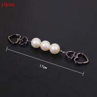 YIKUN 1 Pc Pearl Purse Chain Strap Extender For Cross-Body Shoulder Bag Handbag DIY Purse Replacement Charms Bag Accessories