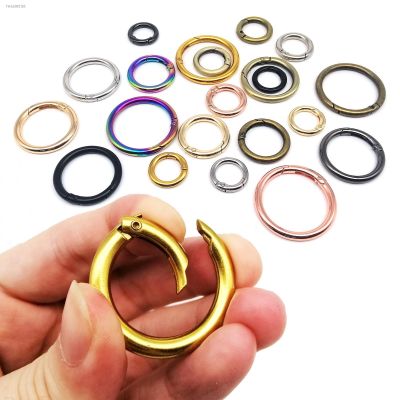 ◑ Spring Gate O Ring Openable Keyring Key Leather Bag Handbag Belt Strap Findings Pendant Buckle Snap Clasp Clip Trigger Hook