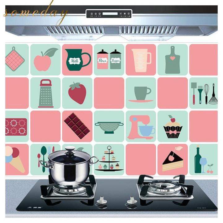 Waterproof Kitchen Antioil Wall Stickers Paper Lazada PH