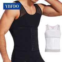 【LZ】 YBFDO Mens Body Shaper Compression Shirts Abdomen Shapewear Tummy Slimming Sheath Gynecomastia Shapers Corset Waist Trainer Tops