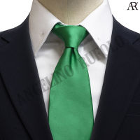 ANGELINO RUFOLO Necktie(NTM-พท.022) เนคไทผ้าไหมทออิตาลี่คุณภาพเยี่ยม ดีไซน์ Plain สีน้ำเงิน / สีดำ / สีเขียว / สีเลือดหมู