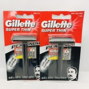 Bàn cạo Dao cạo râu cán đen GILLETTE SUPER THIN - chính hãng