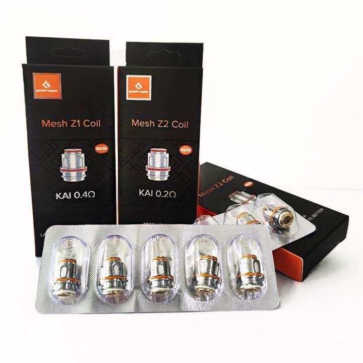 Geekvape Z Series Coil 5pcs Zeus Mesh Z1 0.4ohm Z2 0.2ohm Coils Zeus