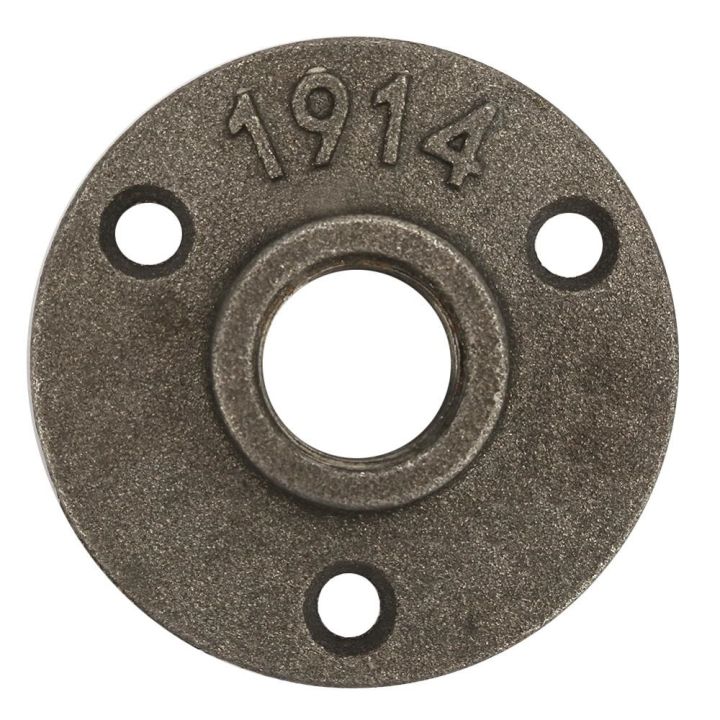 10pcs-alloy-cast-iron-3-holes-65mm-dn15-flange-pipe-base-thread-floor-flange-aluminum-alloy-floor-flange