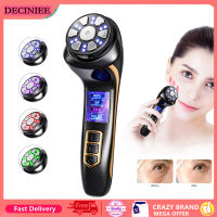 DECINIEE 4 In 1 Mini เครื่อง HiFU Ultrasound RF EMS Pulse อุปกรณ์เสริมความงามบนใบหน้าคอยกกระชับผิวต่อต้านริ้วรอยอุปกรณ์นวดหน้า