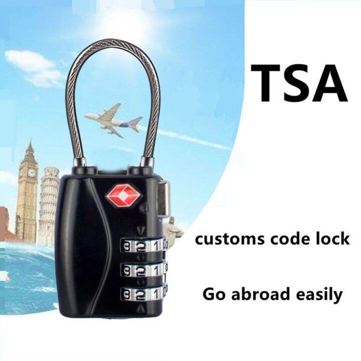 High Security AntiTheft TSA Customs Lock Portable Waterproof Padlock
