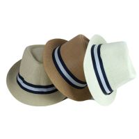 New Fashion Elegant Vintage Women White Beige Brim Top Jazz Beach Unisex Classic Cap Summer Fedora Hat For Men