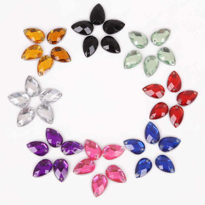 1200 PCS 12 Different Shape Acrylic Flatback Rhinestones Shoes