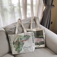 Canvas Bag กระเป๋าผ้าลายภาพวาดสีน้ำมันบนผ้าใบ พร้อมส่ง