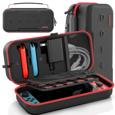 OIVO Switch กระเป๋าถือ OLED สำหรับ Nintendo Switch/oled Model, Portable Switch Travel Carry Case Fit For Joy-Con And Adapter, Hard Shell Protective Switch Pouch Case With 20 Games Card