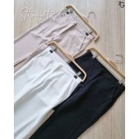 STRAIGHT PANTS : Female Work Pants Seluar Kerja Wanita Labuh Straight Cut Pants ormal Pants ekinisha