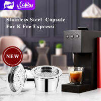 【i Cafilas】[YK01] แคปซูลกาแฟแบบใช้ซ้ำได้ Cafeteira Nescafe Filter Nespresso Cafe รีฟิล304สแตนเลสซ้ำๆเครื่องมือกาแฟ Crema Maker ถ้วย Pods สำหรับ Tchibo Cafissimo Mini &amp; K Fee 11 Twins LI 15-357-HGSIL