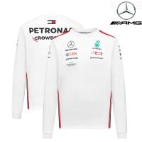 2023 F1ล่าสุดชุดแข่งรถเสื้อยืดคอกลมทีมแข่ง F1ชุดแข่งรถสำหรับทั้งชายและหญิงแขนยาวโปโลฤดูร้อน