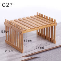 Wooden Storage Rack Bamboo Flower Display Stand Plant Shelves Decorative Storage Shelf for Study Living room Organizer