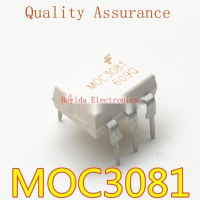 10ชิ้นในสายนำเข้า MOC3081 Optocoupler DIP-6 MOC3081M ไทริสเตอร์ไดรฟ์ Optocoupler