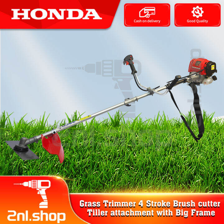 Honda Grass Trimmer 4 Stroke Brush cutter Tiller attachment with Big ...