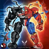 100 lego Superhero spider-man mecha huge venom fit boy assembled China blocks childrens educational toys