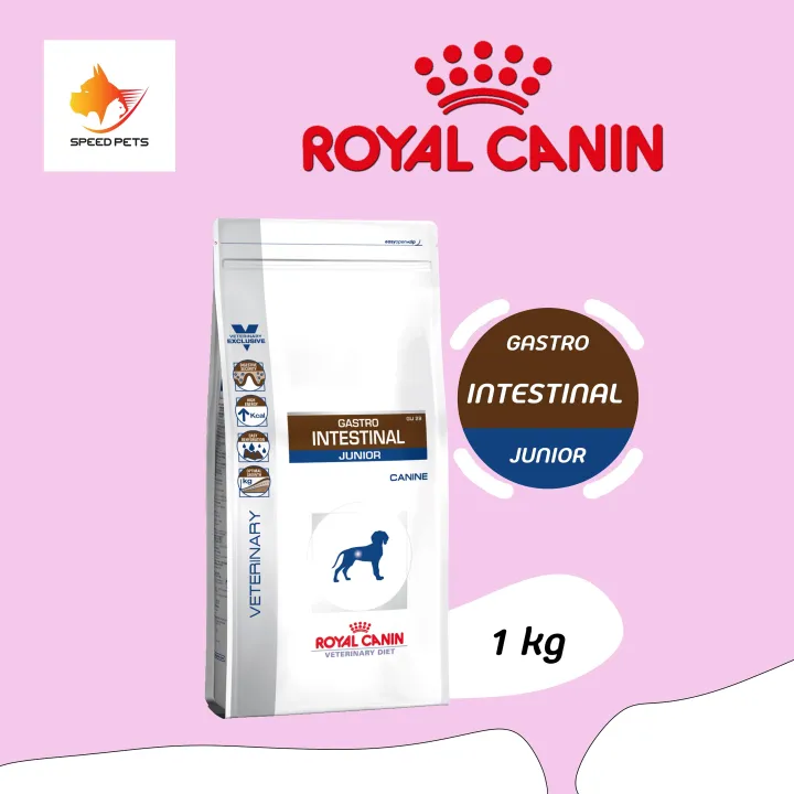 Royal canin gastro intestinal junior 1 kg. อาหารลูกสุนัข ถ่ายเหลว 1 กก.