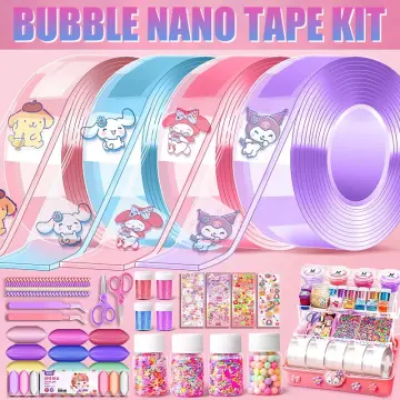 Blowing Bubble Double Sided Tape Nano Tape Kids Educational Sensory Toy>