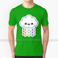 Giant Yummy Raindrops Custom Design Print For Men Women Cotton New Cool Tee T shirt Big Size 6xl clouds rain rainbow raindrops XS-6XL