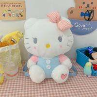 Sanrio กระเป๋าเป้สะพายหลังลาย Hello Kitty,กระเป๋าเป้สะพายหลังลายซินนามอนนามอนกระเป๋าเมโลดี้กระเป๋าสาวน่ารักตุ๊กตาหนานุ่มคุรุมเมโลดี้2023New ของขวัญคริสต์มาส