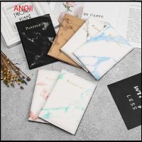 ANQII Unisex ลายหินอ่อน ซองใส่บัตร ยูนิเวอร์แซล เวิลด์ ผู้ถือบัตรเครดิต กระเป๋าเดินทาง ตัวป้องกันกระเป๋า ผู้ถือหนังสือเดินทาง ปกหนังสือเดินทาง