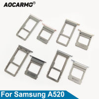 Aocarmo สำหรับ Samsung Galaxy A5 (2017) A520 A7 A720 Dual &amp; Single Sim Card MicroSD ผู้ถือ Nano ซิมการ์ดถาดเปลี่ยน