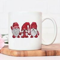 Three Cute Santa Claus Water Cup Cool Women Men Ceramic Mug Vintage New Cartoon Coffee Mug Christmas Juice Mugs with Big Handrip