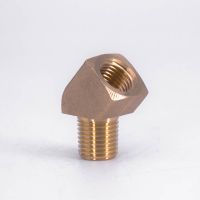 1/4 quot; NPT Female To Male 45 Degre Elbow Brass Pipe Fitting Coupler Connector Water Gas Fuel