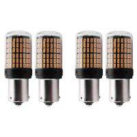 4Pcs Super Bright No Hyper Flash 1156 Canbus Car Led Light Ba15S PY21W 144Smd 3014 Chips Signal Light Led Backup Bulbs