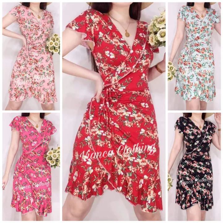Wrap Around Dress Floral for Her | Lazada PH