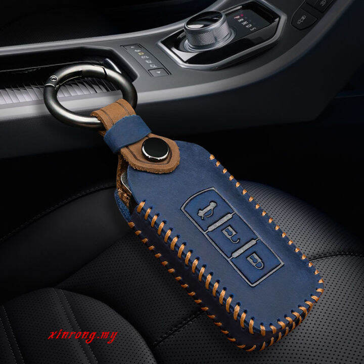 keyless-กุญแจรถยนต์รีโมทเคสป้องกันหนังปลอกกุญแจสำหรับโลโก้-mitsubishi-triton-outlander-mirage-asx-lancer-evo