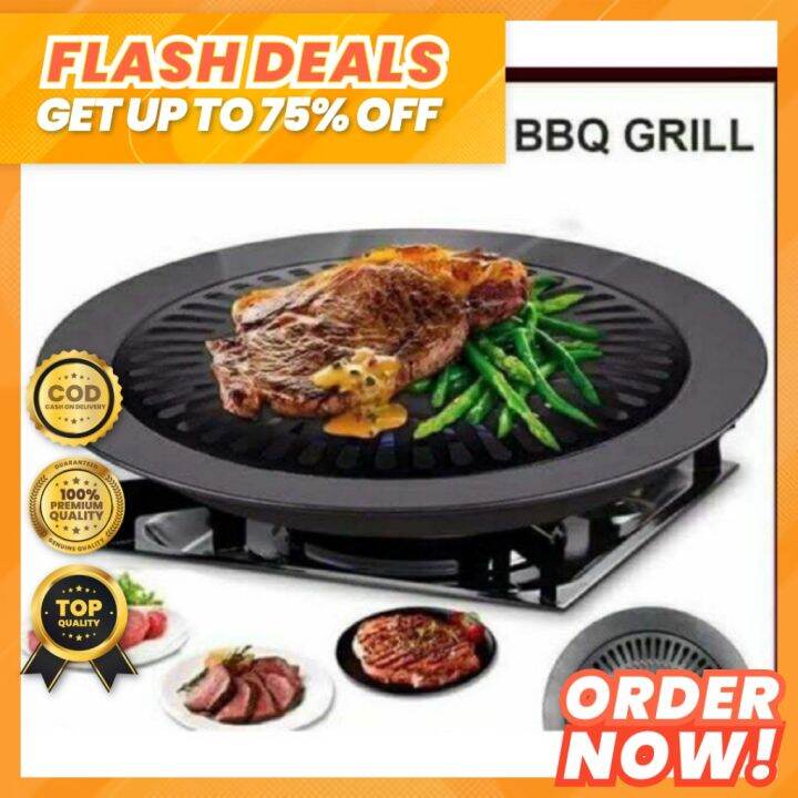 Original Smokeless Stove Top Indoor BBQ Grill Kitchen Camping Easy To