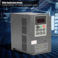 1.5kW 2HP Vector Type VFD อินเวอร์เตอร์แปลงความถี่ 1 เฟส 220V เป็น 3 เฟส 0-220V 7A