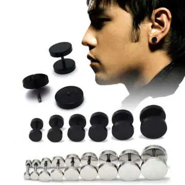 Mens deals barbell earrings