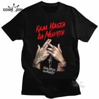 Anuel AA เสื้อยืดแร็ปเปอร์เท่สำหรับผู้ชายผู้หญิงเสื้อยืดคอกลมลำลองทรงโอเวอร์ไซส์สำหรับเสื้อแขนสั้นพิมพ์ลายฮิปฮอปเสื้อยืดสำหรับผู้ชาย