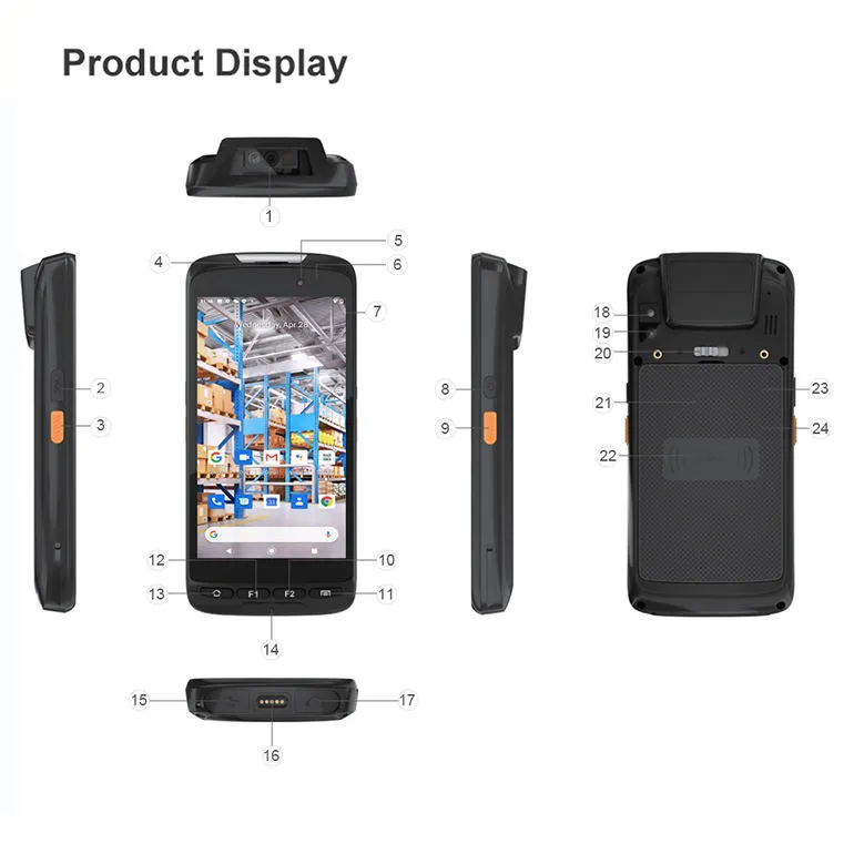 Android 11 OS 4G 64G Handheld Terminal PDA Zebra4710 2D Barcode