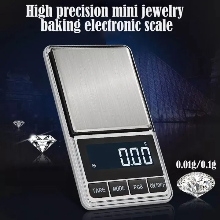 Mini Pocket Scale, 1kg x 0.01g Accuracy, Gram Scale Small Digital