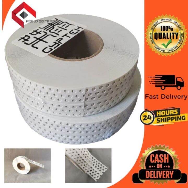 ☉SELF ADHESIVE PVC corner bead tape 2 x 40 mts, PVC corner tape FOR
