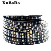 5M 5050 60 LEDs/m Flexible Black PCB LED Strip Light White/RGB /Warm White/Red/Green/Blue/Yellow Waterproof IP30/65 DC12V
