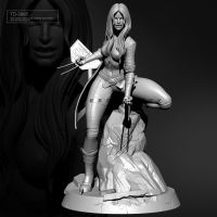 55mm 75mm Resin model kits figure beauty colorless and self-assembled TD-3995