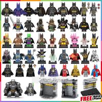 ✢☑✺ Batman Minifigures ของเล่นของขวัญบล็อกตัวต่อหุ้มเกราะ Batman Knightmare Batman Huntress Catman Minifigures 50 ประเภท