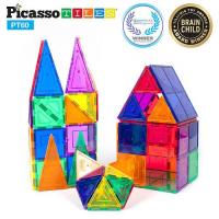 Picasso Tiles แผ่นต่อแม่เหล็ก พิคาสโซ่ไทล์ เซ็ต 60 ชิ้น ของเล่นเสริมทักษะ