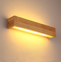 Modern Wood Wall Light LED Wall Lamp bathroom Home Wall Sconce Sofa Background Wall Light Bedroom Bedside Lighting Fixture